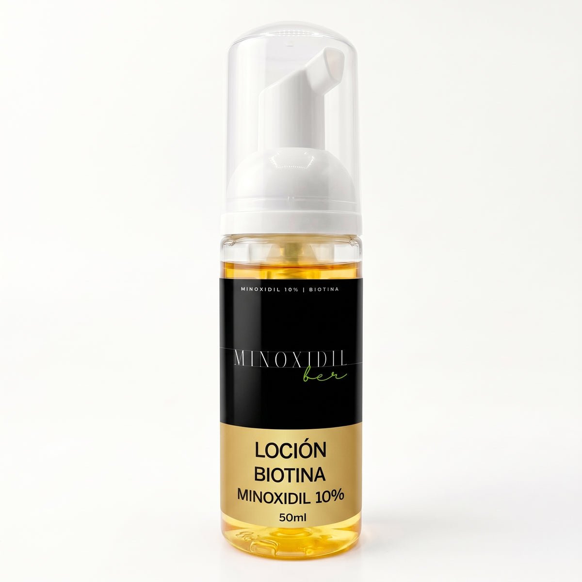 Espuma Auxiliar Unisex de Biotina con minoxidil 10% – 50ml.