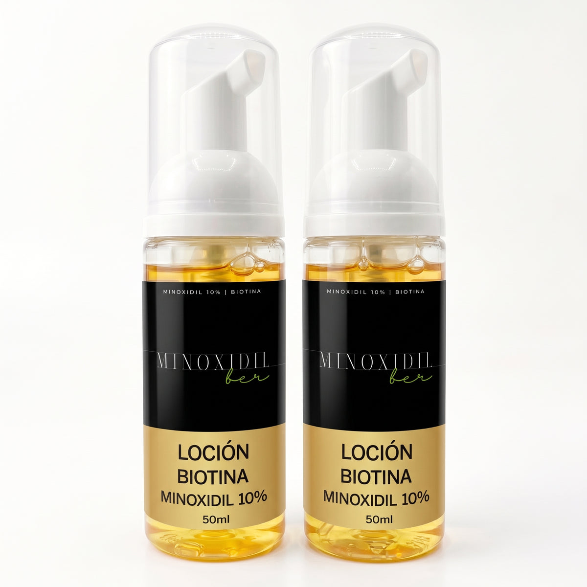 Espuma Auxiliar Unisex de Biotina con minoxidil 10% – 50ml.