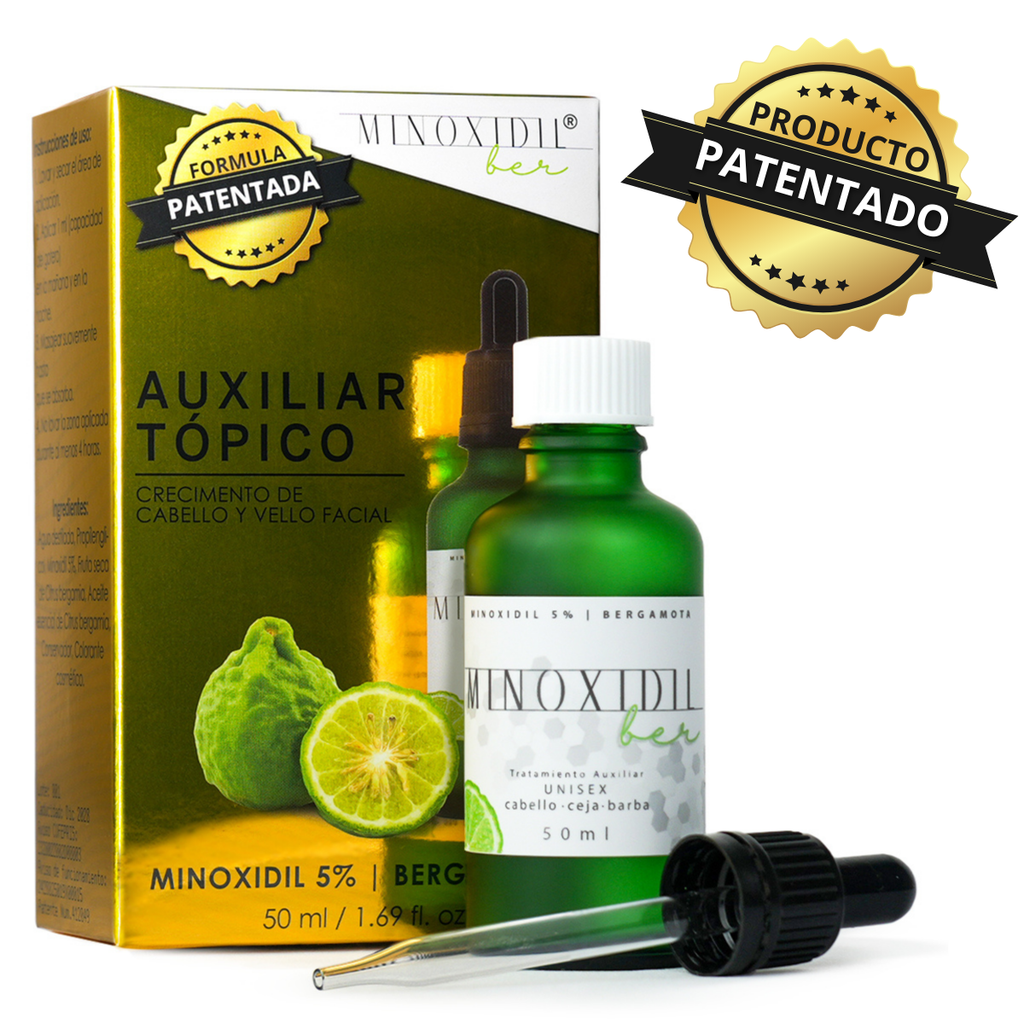 Minoxidil 5% Y Concentrado Bergamota Tratamiento Unisex 50ml MINOXIDILBER