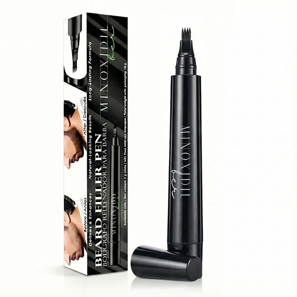 Kit Para Barba Boligrafo Rellenador + Porta Navaja + 3 Hojas MINOXIDILBER