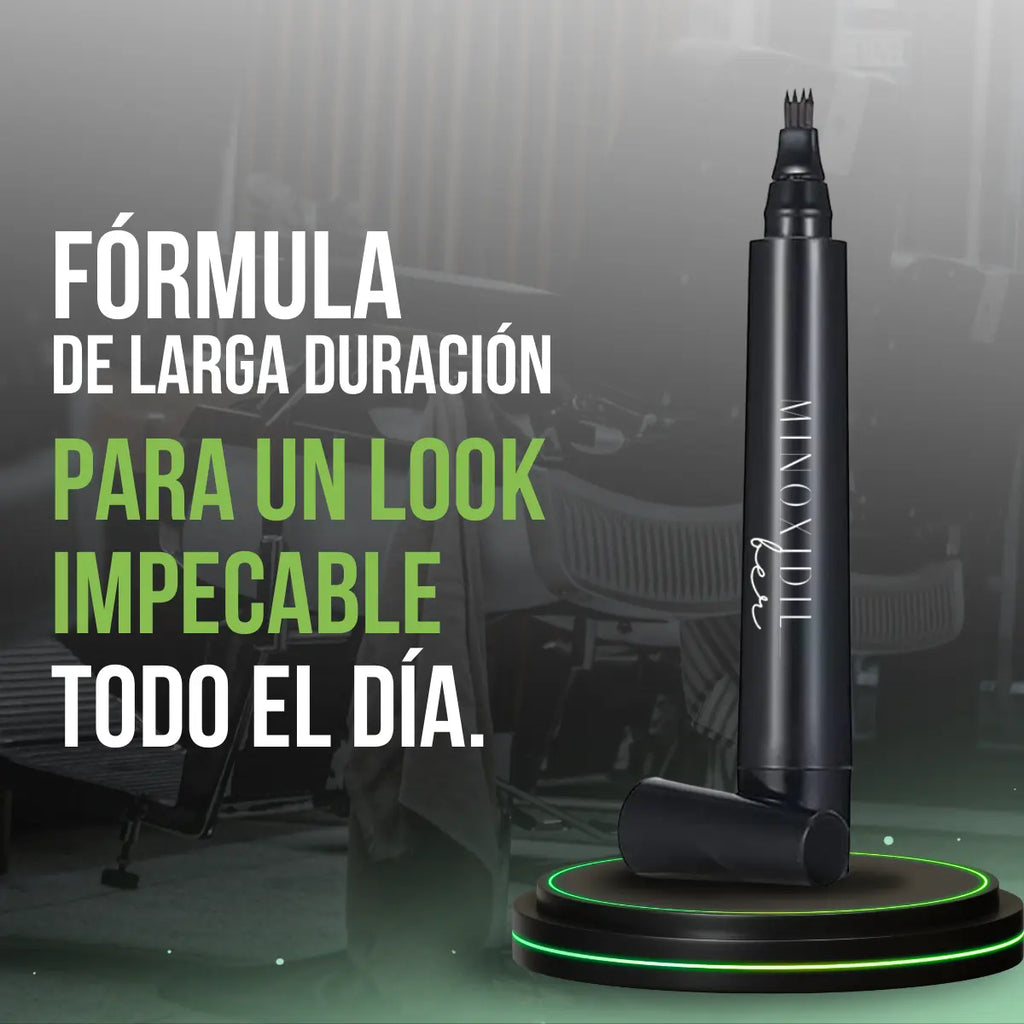 Bolígrafo Rellenador De Barba, Bigote Y Cejas Color Negro MINOXIDILBER