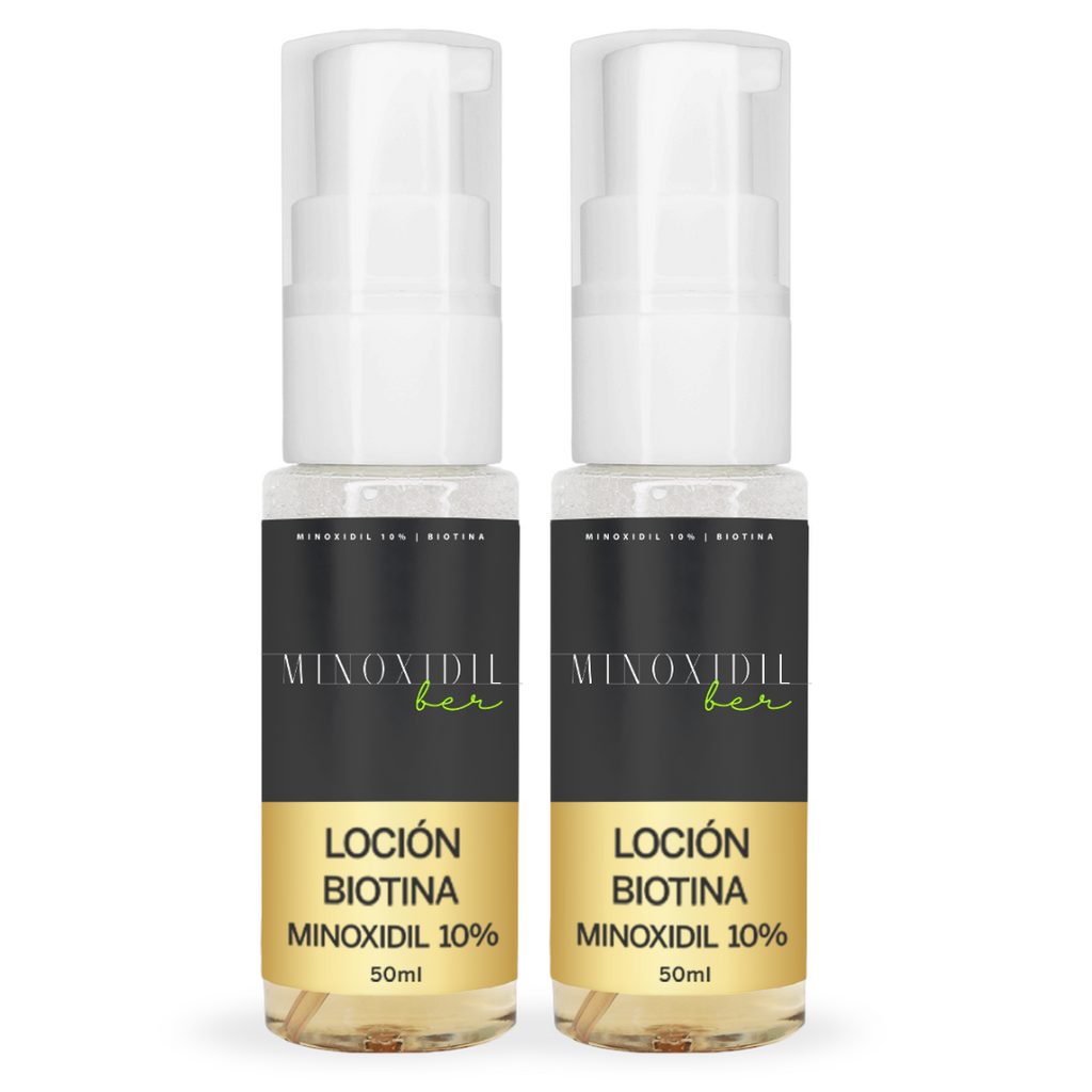 MINOXIDILBER Minoxidil 10% Biotina 50ml Espuma Kit 4 meses