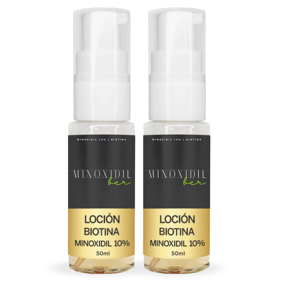 MINOXIDILBER Minoxidil 10% Biotina 50ml Espuma Kit 4 meses