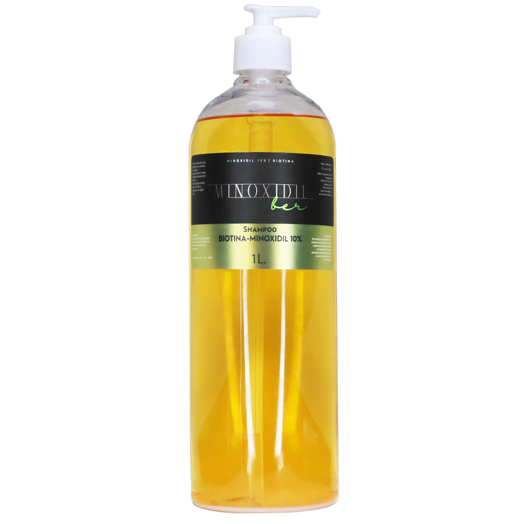 MINOXIDILBER Shampoo de minoxidil 10% y biotina 1 litro