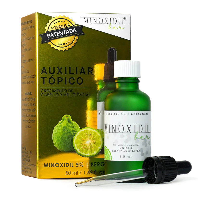 Kit Minoxidil 5% y Bergamota: 6 Tratamientos + Jabón